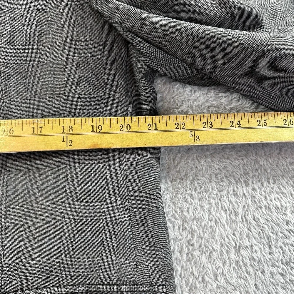 Ralph Lauren Blazer Mens‎ 42R Sport Coat Wool Cashmere Gray Tartan Plaid Suit